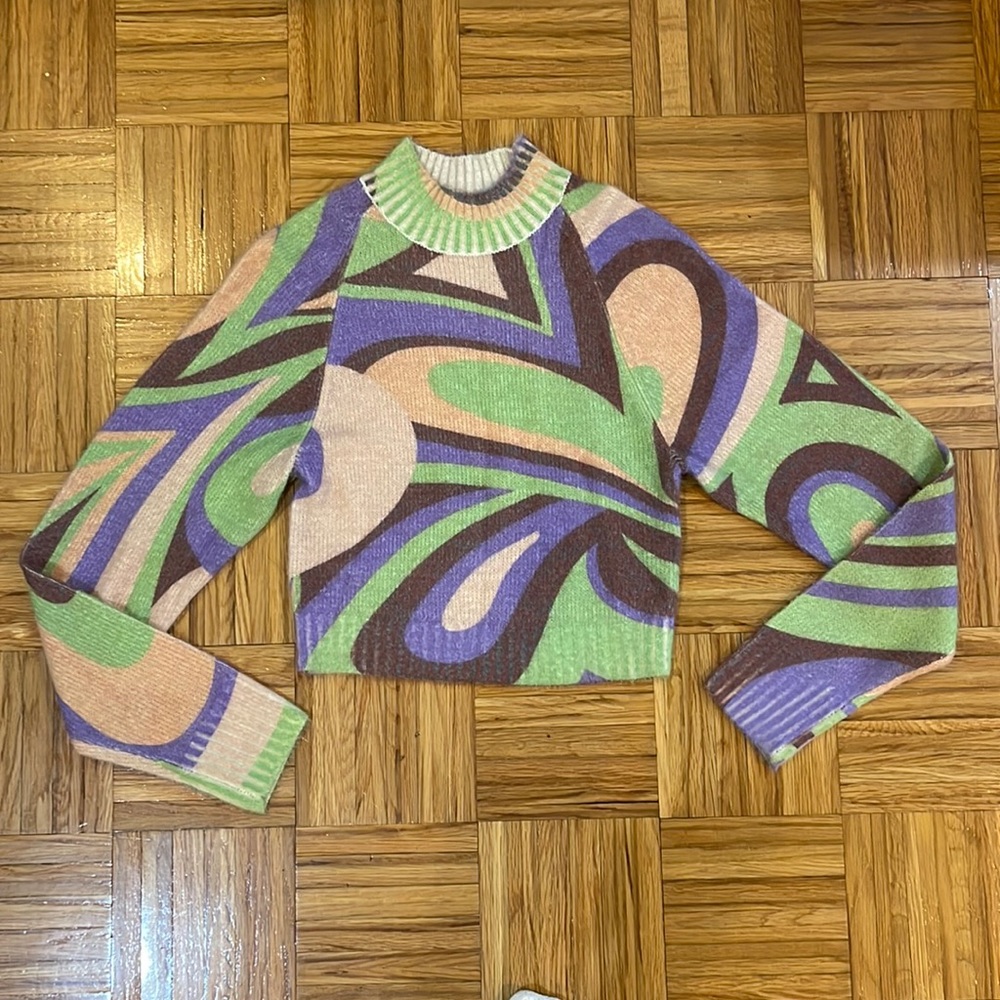 Funky colored sweater